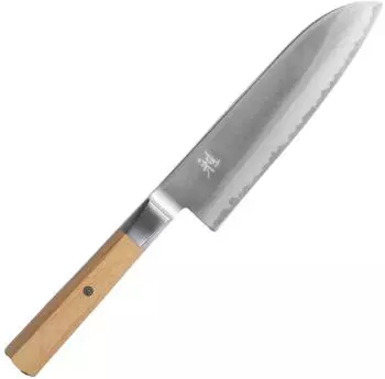 Miyabi Koya Santokumesser 18 cm Glattschliff Beige