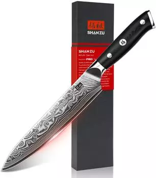 SHAN ZU Allzweckmesser 15cm Damast 67 Lagen G10-Griff