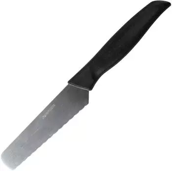 Nirosta Brötchenmesser, 20cm, schwarz