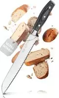 R&Ouml;SLE Brotmesser "WOLFGREY, 22 cm, Griff Pakka"