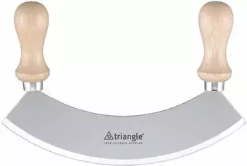 Triangle Wiegemesser 17,5 cm, einschneidig in Buche