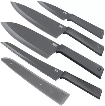 Kuhn Rikon Messerset COLORI®+ in grau, 4 Stk.