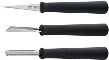Triangle Schnitzmesser-Set Basic, 3-teilig