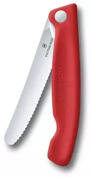 Victorinox Swiss Classic Picknick Messer 11cm Wellen rot