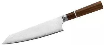 Herbertz Kochmesser Chef Damast Walnuss