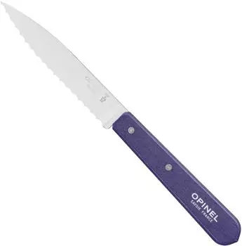 Opinel Serrated Knife N°113 10 cm Purple