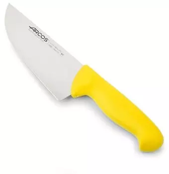 Arcos Colour Prof Metzgermesser 170mm Nitrum Edelstahl Gelber Griff (295800)