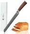 Wakoli EDIB Brotmesser Wellenschliff Damaststahl VG10 Pakkaholzgriff 23cm (1DM-BRE-LNG-EDB-US-AMZ)