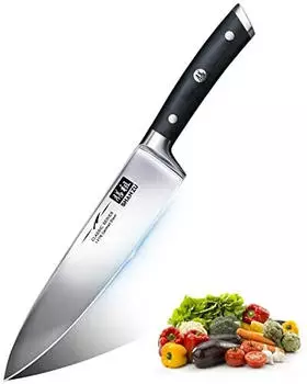 SHAN ZU Classic Kochmesser 20cm Deutscher Edelstahl, Holzgriff (SZCS-2017-002)