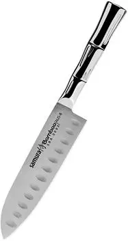 Samura Bamboo Kleines Santoku Kullenschliff 137mm (SBA-0093)