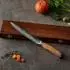 Wakoli Damast Fleischmesser 20cm Klinge, Olivenholzgriff, Hammerschlag