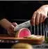 Wakoli Hickory Santoku-Messer 12,5cm, 67-Lagen Damaststahl VG10, Walnussholzgriff