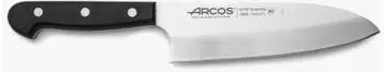 Arcos Universal Deba Asiatisches Messer NITRUM Edelstahl, schwarzer POM-Griff, 7" (289804)