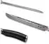 Wakoli EBO Fleischmesser Tanto, Damaststahl 67 Lagen, 27,5cm Klinge, schwarzer Eichenholzgriff