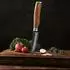 Wakoli Olive HS Officemesser Damaststahl (VG10) Olivenholzgriff 9cm (1DM-OFF-OLI)