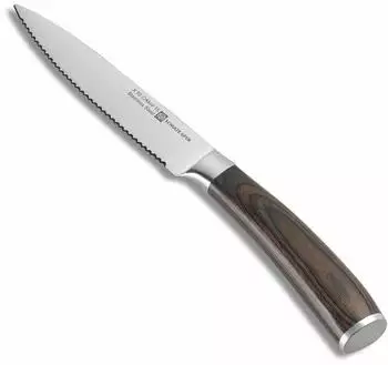 Schulte-Ufer Riku Allzweck-Messer Wellenschliff 13cm Schichtholzgriff (61626)
