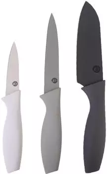 Master Chef K&uuml;chenmesser-Set 3-teilig, Edelstahl, grau (Knife Set of 3)