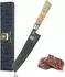 Zayiko Black Meteor Kiritsuke Damastmesser 21cm, 67 Lagen, Ahornholzgriff