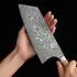 Zayiko Kinone Kiritsuke Blockmesser 20cm Damaststahl, Wurzelholzgriff Birke