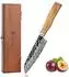 Wakoli Kleines Santokumesser Damaststahl 67 Lagen, Olivenholzgriff, 13cm Klinge (1DM-KLN-SAN-OLI)