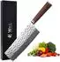Wakoli Ebo Nakirimesser Damaststahl 67 Lagen, Nussbaumholzgriff, 22,5cm