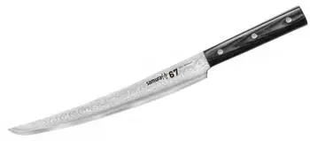 Samura Damascus 67 Tranchiermesser 230mm, Micarta Griff, 61 HRC (SD670046MT)