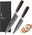 Wakoli EDIB Essentials 2er Chefmesser-Set, Damaststahl 67 Lagen, VG10, Pakkaholzgriff (EDIB Essentials)