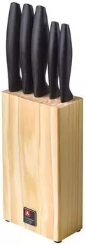 Richardson Sheffield URBAN Messerblock 5-teilig, Kautschukholz, Klingenstahl (R02100K517K20)
