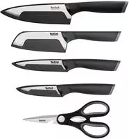 Tefal Messer-Set "Comfort" Klingenh&uuml;lle, Edelstahl Klingen, ergonomischer Griff,