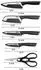 Tefal Comfort Messer-Set 5-tlg., Edelstahlklingen, ergonomischer Griff