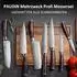 PREMIUM XL Premium Messerset 7-teilig, Edelstahl, Holzgriff