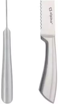 Alpina Brotmesser mit Wellenschliff, rostfrei (87006)