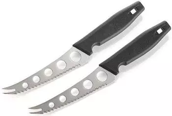 Buddy´s Käsemesser-Set 2-teilig, Edelstahl, schwarz (66510)