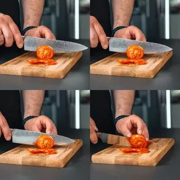 Pasoli Damast-Chefmesser 20cm, 67-lagiger VG-10 Stahl (5001)