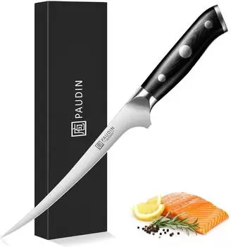 Paudin Filetiermesser Fisch 18cm, Edelstahl 1.4116, G10-Griff