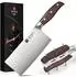 Xinzuo Hackmesser 17,5cm, 1.4116 Edelstahl, roter Sandelholzgriff