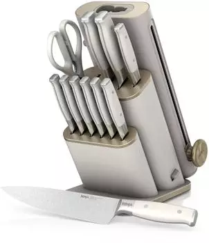 Ninja StaySharp Messerblock-Set 13-teilig mit Messersch&auml;rfer, Steingold (NK32013EUUKSD1)