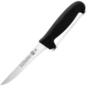 3 Claveles Ausbeinmesser 13cm, schwarzer Polypropylengriff (01295)