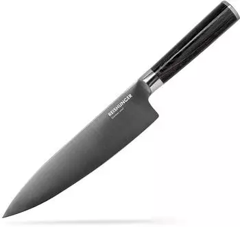 Reishunger Küchenmesser Edelstahl, lange Klinge