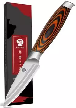 LuxusKollektion Sch&auml;lmesser 9cm, Edelstahl, ergonomischer Griff