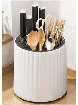 LuxusKollektion Messerblock Universal 360&deg; drehbar, Kunststoff