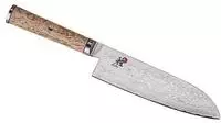 MIYABI Santoku-/Kochmesser, Stahl, 240 mm, silber / birke, 38,5 x 8,5 x 3,5 cm MIYABI