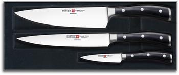 Wüsthof Classic Ikon Messersatz 3-tlg. schwarz