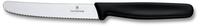 Victorinox - 6-tlg. Tafelmesser Set Swiss Classic mit Wellenschliff - Schwarz -