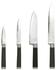 Steuber 4er Set culinario Damastmesser - Damaszener Schneidemesser, Soft-Touch-Griff, 4 verschiedene Messer