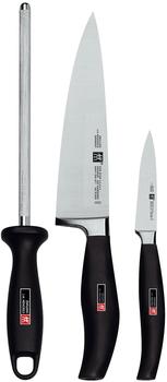 Zwilling ZWILLING Five Star Messerset 3 tlg. mit Wetzstahl