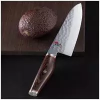 MIYABI Santoku Kochmesser, Stahl, 180 mm, silber / braun, 34074-181-0 MIYABI 6000 MCT