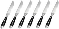Gr&auml;we 027.4106 SD, Gr&auml;we Steakmesser N&uuml;rnberg, 6-teilig, Edelstahl, schwarzer