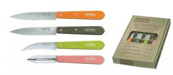 Opinel Essentials Colours 50 Messer-Set 4 tlg.