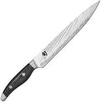 KAI NDC-0704, KAI Shun Nagare Schinkenmesser 23 cm - Damaststahl - Griff Pakkaholz